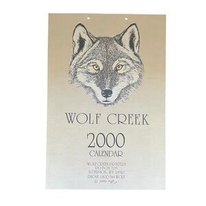 Wolf Creek Printery Calendar 2000 Edition Nature Wall Art Vintage Artsy Like New